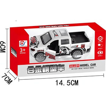 Метална кола пикап с Pull Back механизъм 1177-8