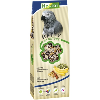 Nestor Veľký papagáj s orechmi a banánmi 700 Medium Large 350 g