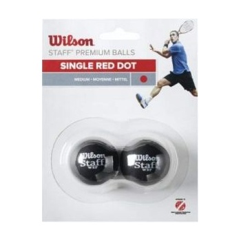 Wilson Staff squash 2 ball red dot