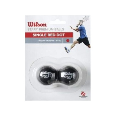 Wilson Staff squash 2 ball red dot