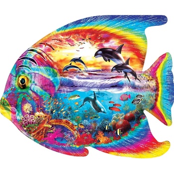 Masterpieces - Puzzle Tropical Fish Shaped - 1 000 piese