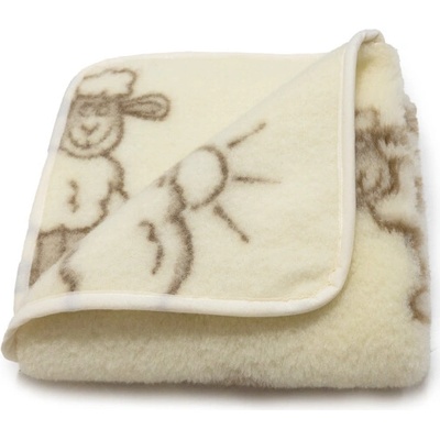 Jako v peřince Dětská deka z ovčí vlny merino Sunny – Hledejceny.cz