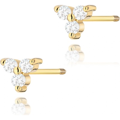 Blink-Blink Napichovacie náušnice zo zlata s diamantami 0.09 ct 3135ZDB