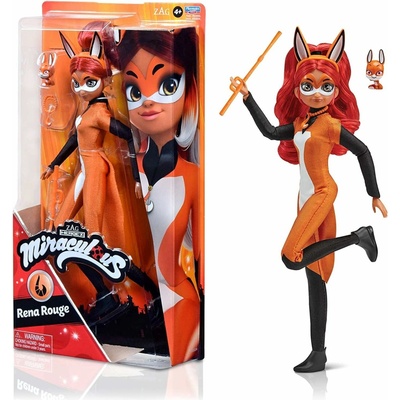 Playmates Toys Miraculous Lienka a Čierna mačka Červenovláska Kitka 27 cm