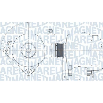 Alternátor MAGNETI MARELLI 063731810010