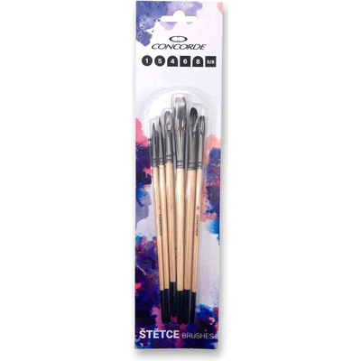 Concorde Natural nylon - sada štětců - 6 ks – Zboží Dáma