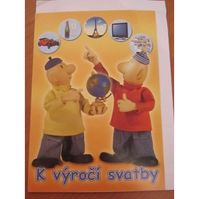 Ostatní Přání k výročí svatby - Pat a Mat