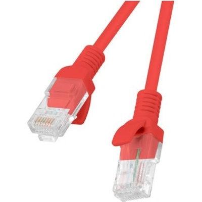 Lanberg PCU5-20CC-0025-R networking cable Red 0.25 m Cat5e U/UTP (UTP) (PCU5-20CC-0025-R)