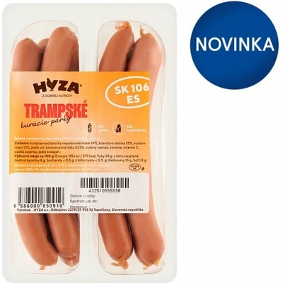 Hyza Trampské kuracie párky 2 x 180 g