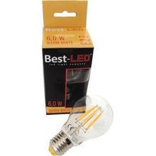 Best-LED Filament E27 6W teplá bílá 90BLA196W