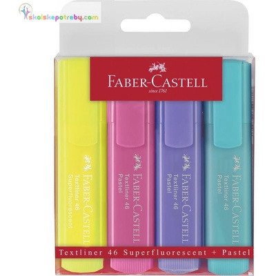 Faber-Castell 1546 Textliner 4 ks