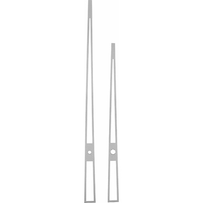 Kovové hodinové ručičky B31 (172 mm, 123 mm) - stříbrné