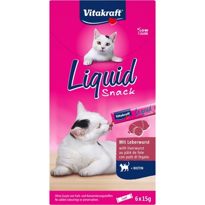 Vitakraft Liquid Snack s pečeňou 6 x 15 g