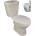 Inter Ceramic Моноблок ICC 6576P, седалка и капак с плавно затваряне, порцелан, бял, 76.5x67.5x38.2см (6576P)