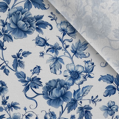 Takoy Úplet Punto di Roma 230g blue flowers