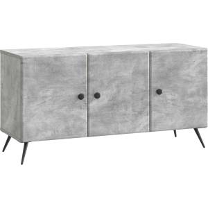 vidaXL ТВ шкаф Бетонно сиво 99 x 34, 5 x 50 см Инженерна дървесина (895638)