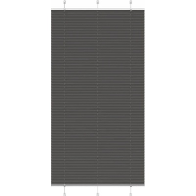 VidaXL Roleta plisé černá 110x200 cm