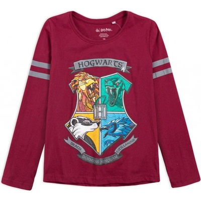 Dívčí tričko HARRY POTTER DRACO vínové
