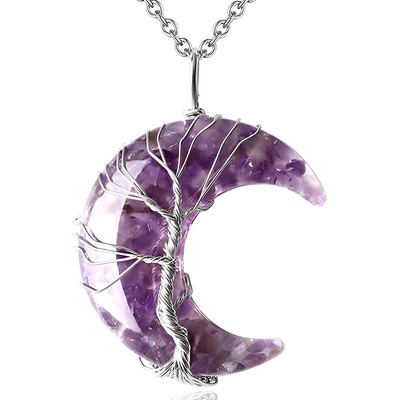 HARAHU Колие Halfmoon - Лилава KP32588 (32588)