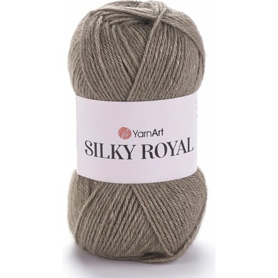 YarnArt pletací příze YarnArt SILKY ROYAL 442 světle hnědá, klasická 50g/140m
