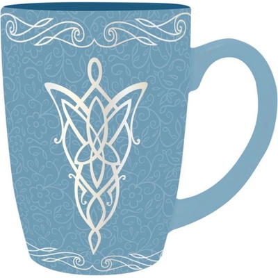 CurePink Keramický hrnek The Lord Of The Rings Pán prstenů Elfí znak ABYMUGA259 400 ml