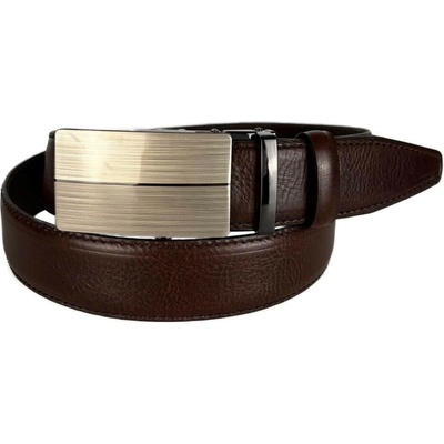 Penny Belts Kožený opasek 35-051-Z6-506 tmavě hnědý