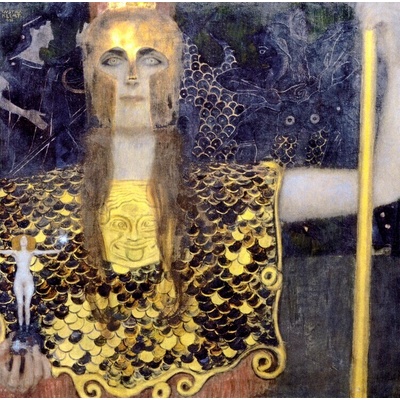 Plakát, Obraz - Pallas Athena (1898), Gustav Klimt, 40 × 40 cm