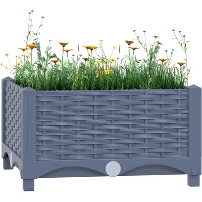 VidaXL Vyvýšený záhon 40 x 40 x 23 cm polypropylen