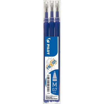 Pilot Пълнител за Pilot Frixion Clicker 0, 7 мм син (3 бр. ) (BLS-FR7-S3-L)