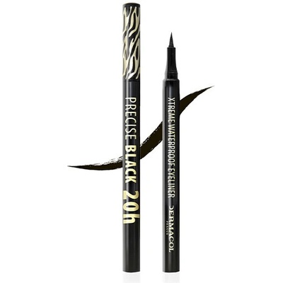 Dermacol Precise BLACK 20h vodeodolná linka na oči 1,1 ml
