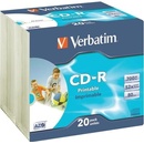 Médiá na napaľovanie Verbatim CD-R 700MB 52x, 20ks