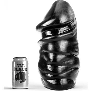 Image 1 of Анален разширител, солиден пенис, 33см. - All Black Penis Dildo (D-222873)
