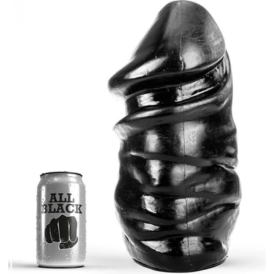 Анален разширител, солиден пенис, 33см. - All Black Penis Dildo (D-222873)