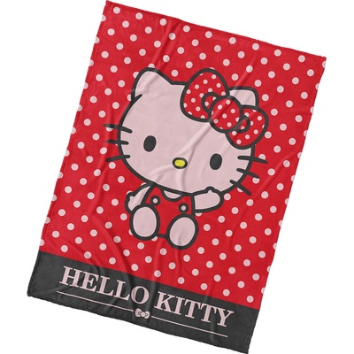 Carbotex Detská deka Hello Kitty červená