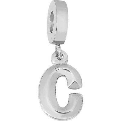 Linda's Jewelry Prívesok na náramok Písmeno C chirurgická oceľ IP068