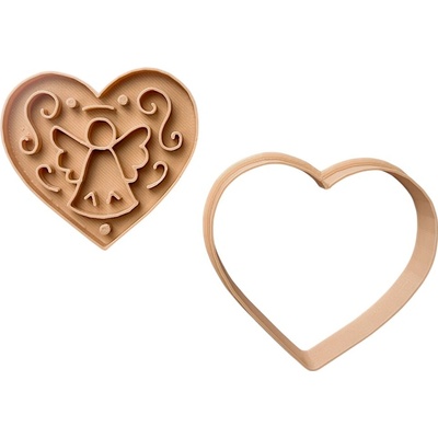 TVOŘÍTKO Srdce s andělem - vykrajovátko – Zboží Dáma