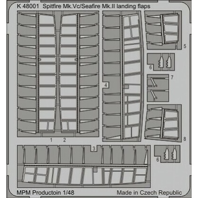 Special Hobby K48001 Spitfire MK.Vc landing flaps 1:48