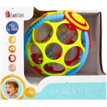 Bam Bam Gumová gule s chrastítkem