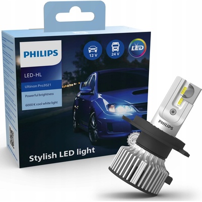Philips Ultinon Pro3021 HL H4-LED P43t 12/24V 21W 11342U3021X2 2 ks