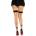 Чорапи с декоративен заден шев и панделки - Spandex Stockings S/M/L (D-245338)