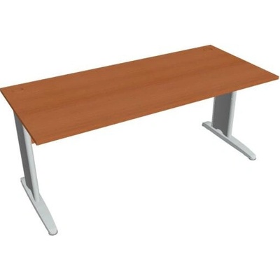 Hobis Pracovný stôl Cross, 180 x 75,5 x 80 cm, čerešňa/kov