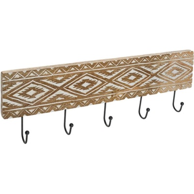 Модерна закачалка за стена с дървена основа