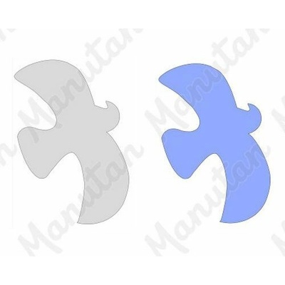 UV silueta na prosklené plochy, samolepka 210 x 297 x 0,1 mm A4