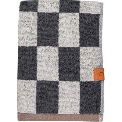 Mette Ditmer Denmark Retro antracitové béžové froté uteráky v súprave 2 ks 40 x 55 cm