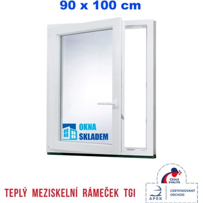 ERKADO 90 x 100 cm bílé otevíravé i sklopné levé – Zbozi.Blesk.cz