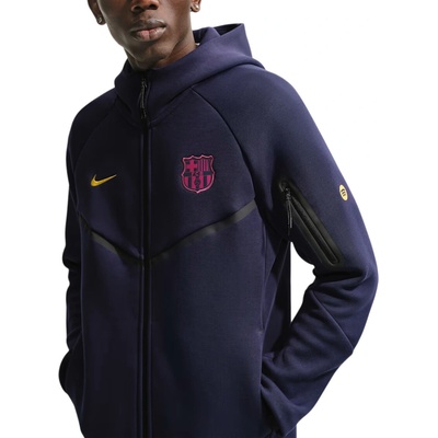Nike FC Barcelona Tech Fleece Windrunner modrá