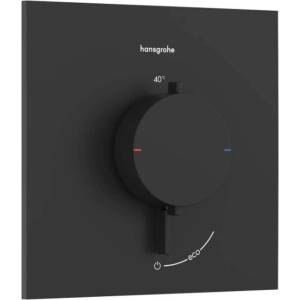 Hansgrohe Ecostat Comfort E - Термостатичен смесител за вграждане, матово черно 33710670 (33710670)