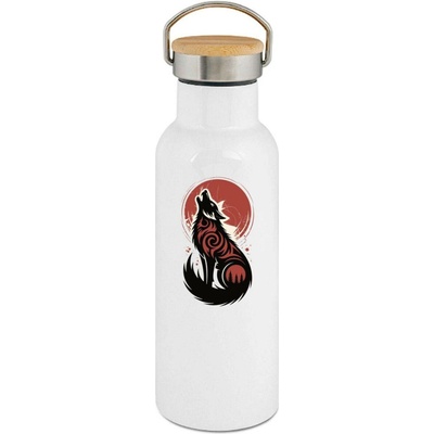123TRIKO termoska Vlk pod Měsícem 500 ml narozeniny