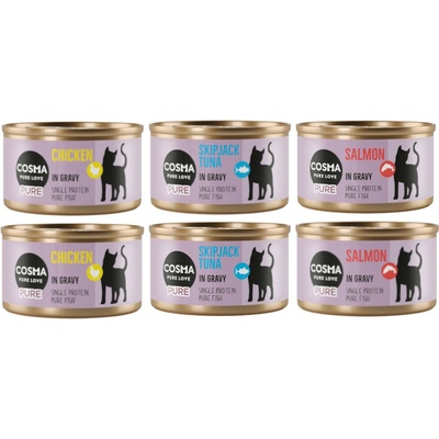 Cosma Pure mix 3 druhy 12 x 80 g