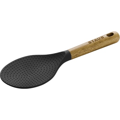 Kuchyňská lžíce 22 cm, na rýži, hnědá, silikon, Staub